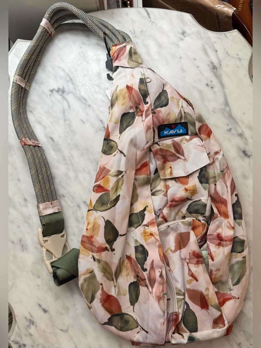KAVU Rope Sling Bag in Fall Foliage NWT